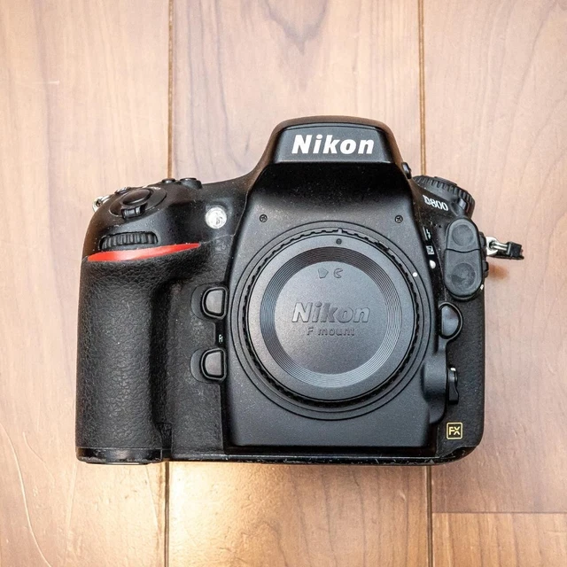 Nikon D800 36.3MP Digital SLR Camera Body shutter With Cover Black Used