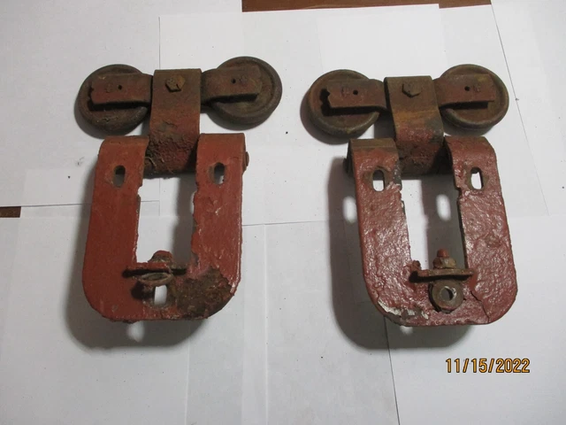 Vintage Sliding Barn Door Rollers Antique Barn Door Hardware  #2