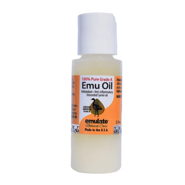 emulate Natural Care 100% Pure American EMU Oil 2.5 oz Oil