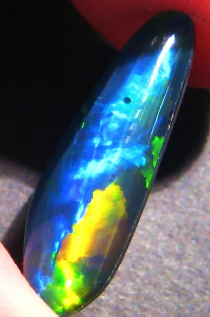 Pretty Australian Opal Triplet Super Gem Grade Broadflash multicolours (1640)