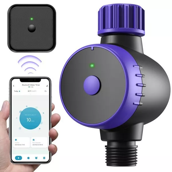 Bluetooth Sprinkler Timer, WiFi Smart Irrigation Water Timer Wireless Remote APP