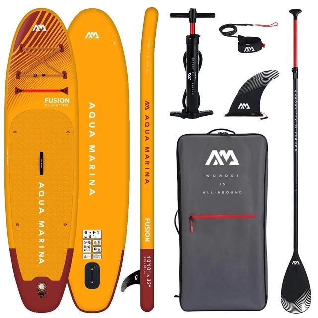 Aqua Marina Fusion 2019 Sup Board Hinchable Stand Up Paddle Tabla de Surf Remos
