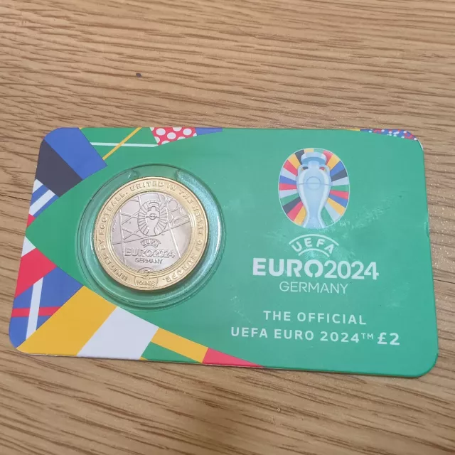 OFFICIAL UEFA EURO 2024 Germany £2 Two Pound Coin Pitcairn Islands 63.