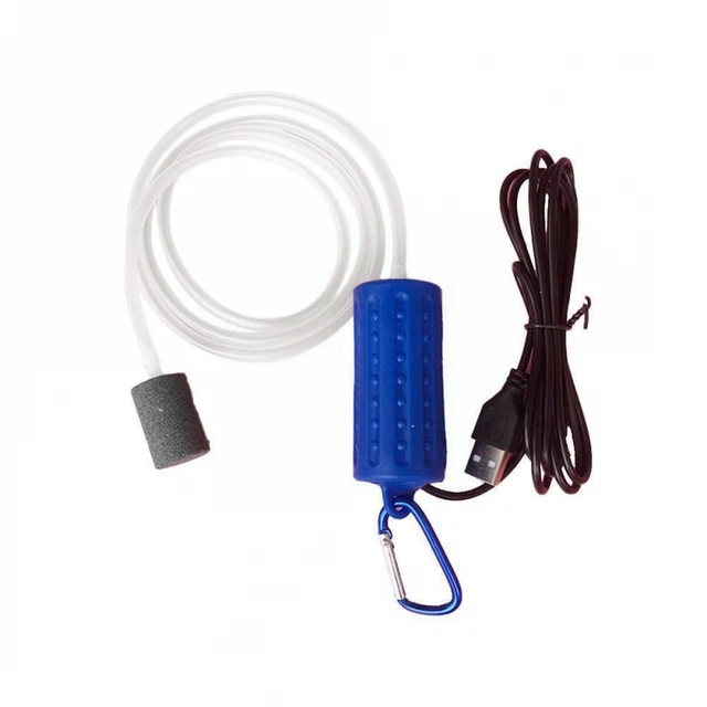 Fish Tank Mini Oxygen Air Pump Aerator Super Quiet Silent 2Pcs Usb Aquarium