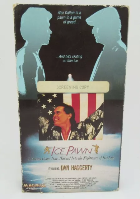 Vintage Rare 1990 VHS Tape Screening Copy Ice Pawn Dan Haggerty Magnum ent