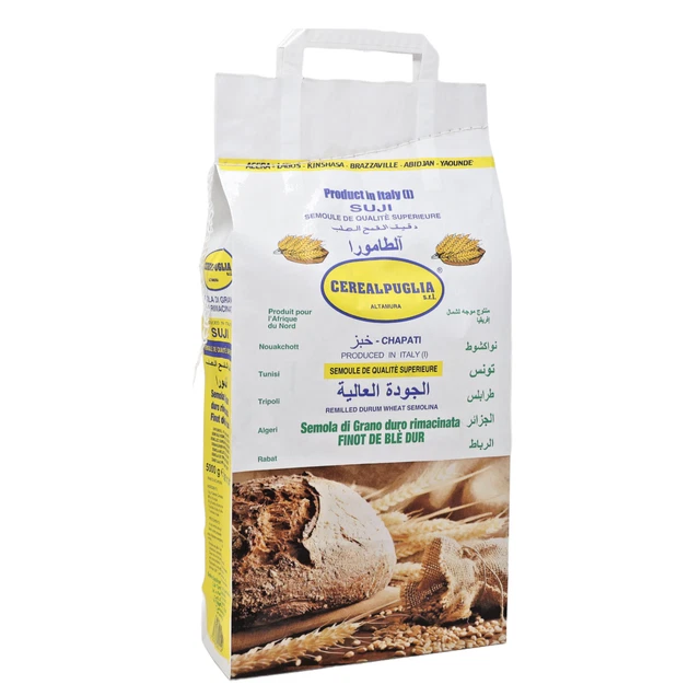 Semola di grano duro Rimacinata 5kg - Cerealpuglia