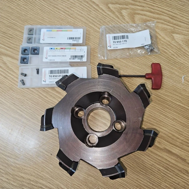160mm ceratizit/wnt facemill with spares