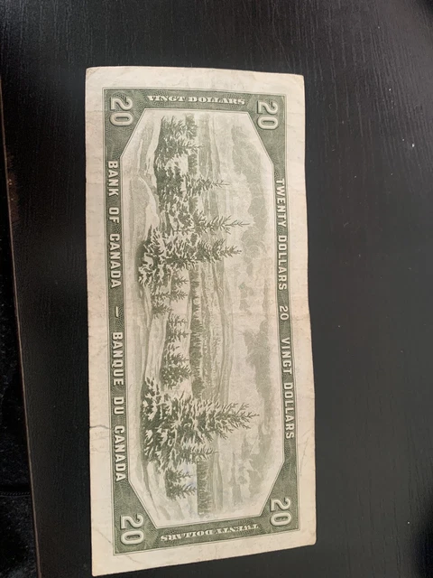 1954 Canada Devils Face $20 Twenty Dollar Note, Ce9250311