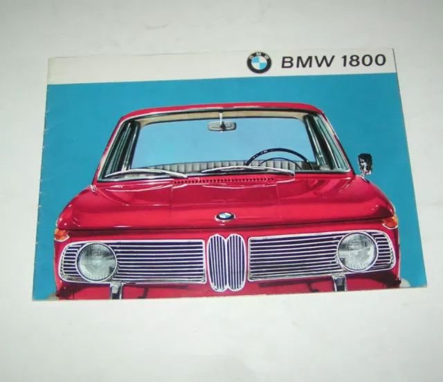 Prospectus / Brochure BMW " Neuf Classe " BMW 1800 - Edition 1964