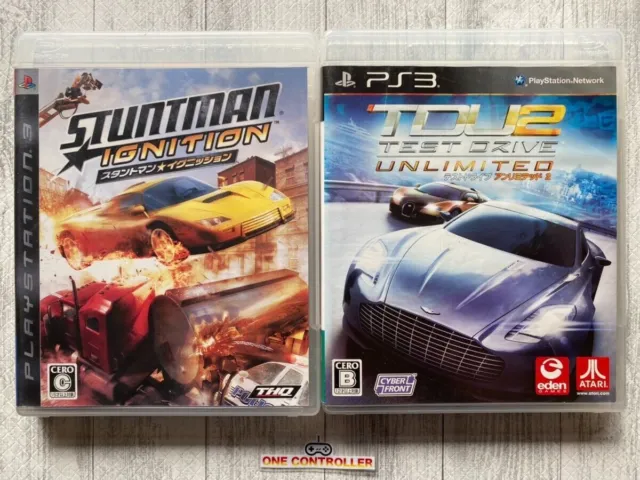 SONY PlayStation 3 PS3 Stuntman: Ignition & Test Drive Unlimite 2 set from Japan