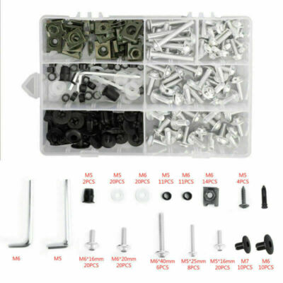 CARENA KIT BULLONERIA VITI SET per Yamaha YZF R6 R1 R25 R125 R3 T-MAX MT XJR H6 