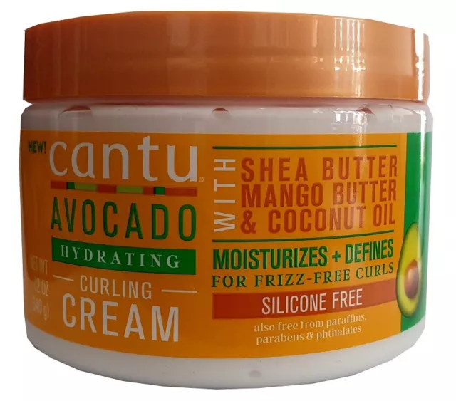 Cantu Avocado Hyd. Curling Cream Shea Butter Mango Butter & coconut Oil 340g