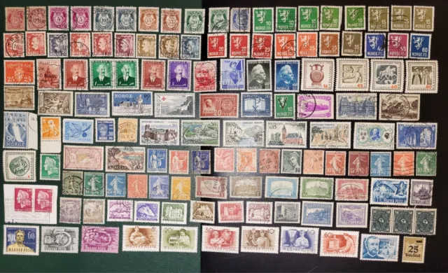 Lot7 Briefmarken Europa  Gestempelt Versch Jahrzehnte Und Motive Shipping 🌏