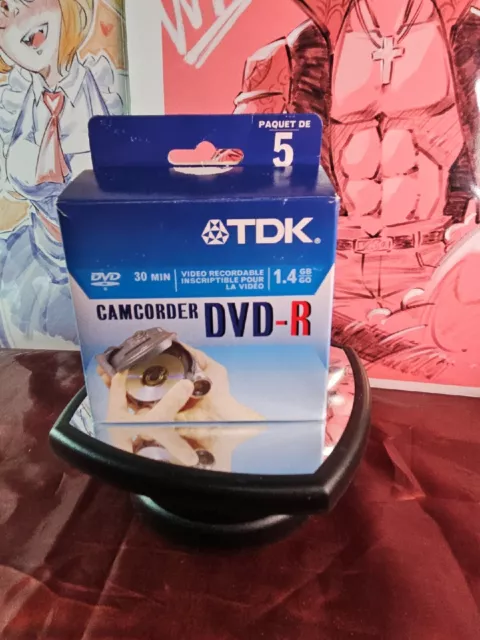 TDK 1.4GB DVD-R 30 Min For Camcorders 5 Pack  Mini DVD Open Box Free Shipping.