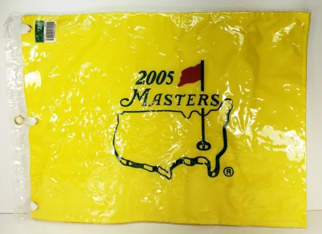 2005 Masters PGA Golf Flag Tiger Woods Win