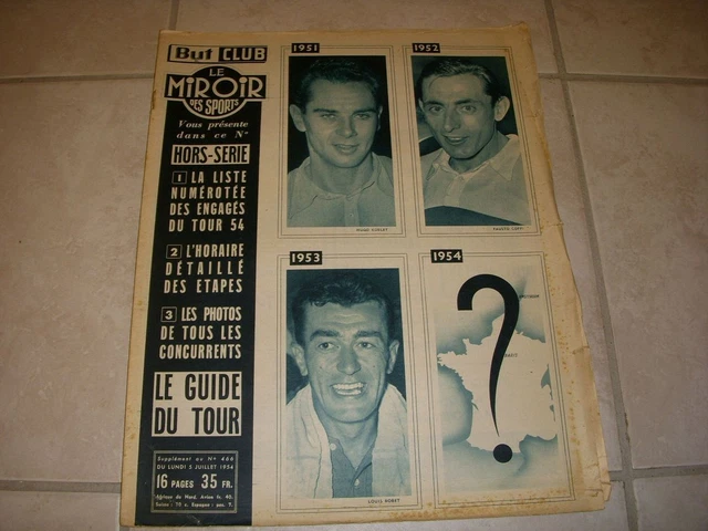 LE MIROIR DES SPORTS N° 456 - 26 avril 1954 . MARSEILLE ET