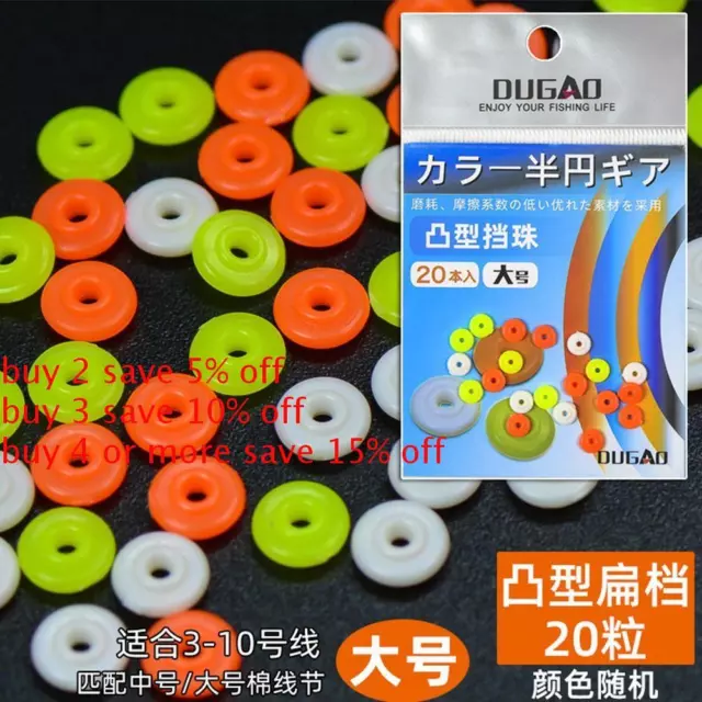 PLASTIC 3.0/4.0MM STOPPERS Glowing Balls Half Round Stopper Beads Fishing  Bead $8.77 - PicClick AU