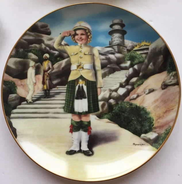 Vintage Shirley Temple Wee Willie Winkie Danbury Mint & Nostalgia Plates