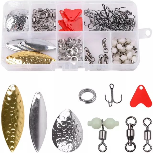 FISHING SPINNER BLADE Spoons Kit DIY Metal Lure Making Tool Fishing  Accessories $28.59 - PicClick AU