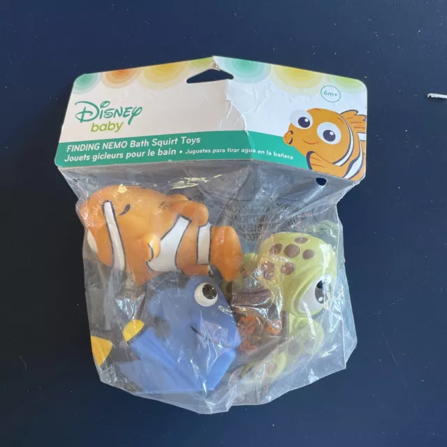 Disney Finding Nemo Baby Bath Squirt Toys Dory Squirt Nemo Pack Of 3 NEW 2019