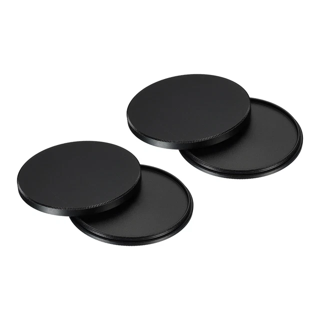 62 mm Filtro de lente Pila Tapa 2x Pila de filtro Funda protectora Negro