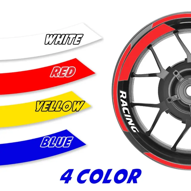 GB18 17'' Rim Wheel Stickers Decal Kit For Yamaha YZF R6 99-20 19 18 17 16 15 14