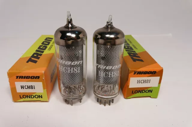 1 x NOS HCH81, 12D8, 12AJ8, TRIGON ENGLAND, TESTED TUBE, ECH81 WITH 12.6V HEATER