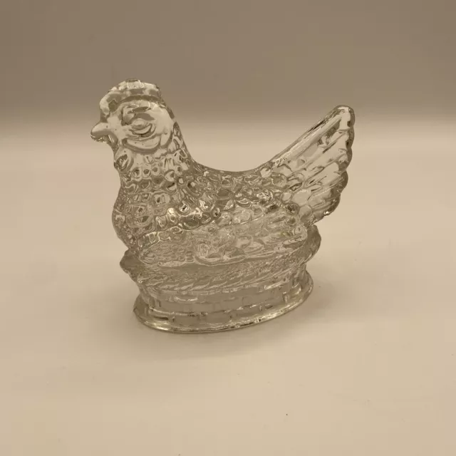 Antique J. H. Millstein Co Glass “CHICKEN ON THE NEST”