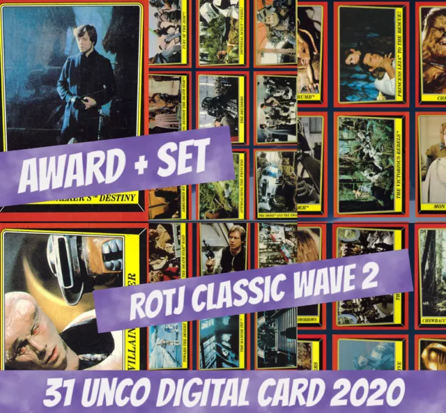 Topps Star Wars Han Solo unco Award Set (1+30) Rotj classic W/2 2020 Digital