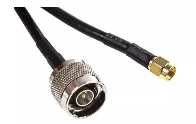 RF Solutions Male N to Male RP-SMA Coaxial Cable, RF, 50 Ω, 1m RS704-3499