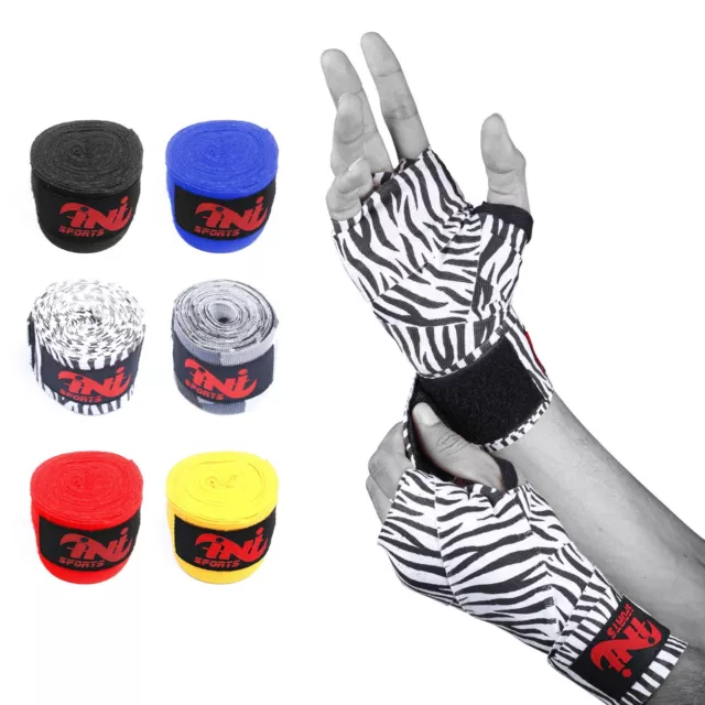 Boxing Bandage Hand Wraps  Inner Gloves Mitt Protector Muay Thai Kick INI Sports