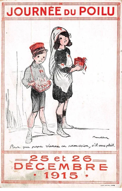 Illustrateur - n°80349 - F. Poulbot - Journée du Poilu - Pour que papa vienne