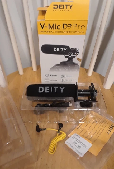 Micrófono escopeta direccional súper cardioide Deity V-Mic D3 Pro con montaje de choque
