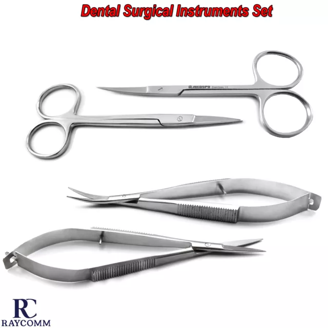 Dental Surgical Micro Iris Noyes Spring Scissor Curved, Straight Ophthalmic Tool