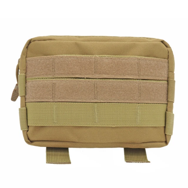 Nylon Mini Molle Modular Utility Pouch Attachment Waist Phone Bag (Khaki) FS2#