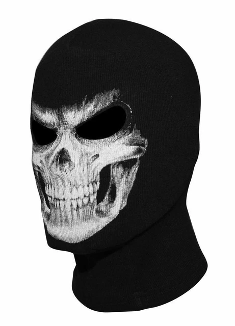 Sturmhaube Maske Totenkopf Schädel Tod Sensenmann Motorrad Biker BMX Halloween 4