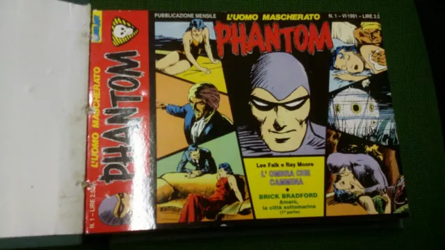 PHANTOM-L'UOMO MASCHERATO, da 1 a 40 .RILEGATI IN 4 VOLL, COMIC ART, 16mg21