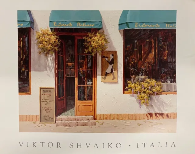 Viktor Shavaiko - Italia Small Poster Print 14" x 11" European Street Scene