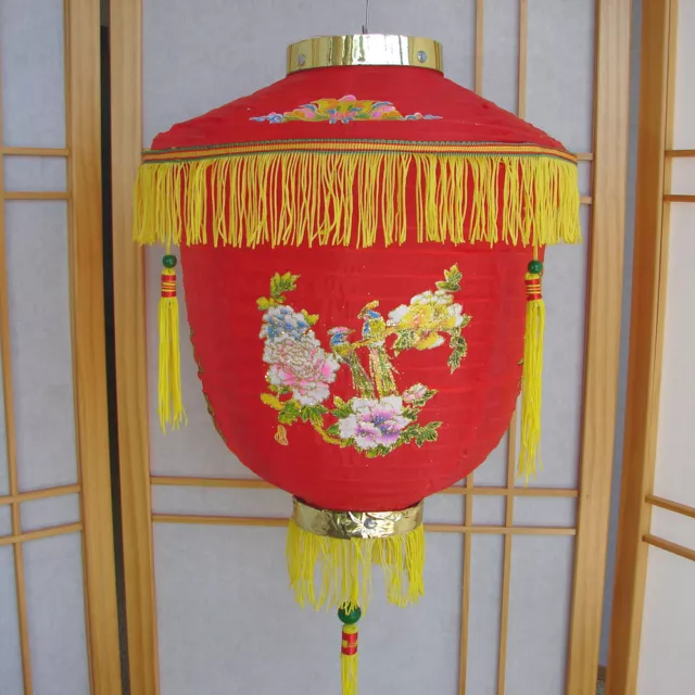 12" Chinese Nylon Palace Red Lantern for Party Decoration