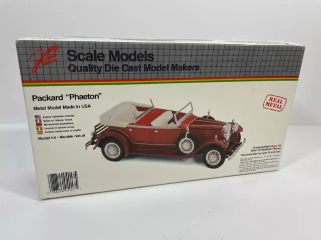 Scale Models, Packard "Phaeton” 1:18 Metal Model Car Kit, #4017 Sealed Parts