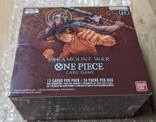 ONE PIECE CARD Game Paramount War Booster Box OP02 English New