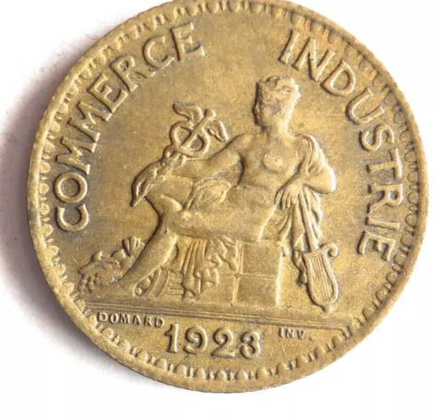 1923 FRANCE FRANC - Excellent Coin - FREE SHIP - Bin #108