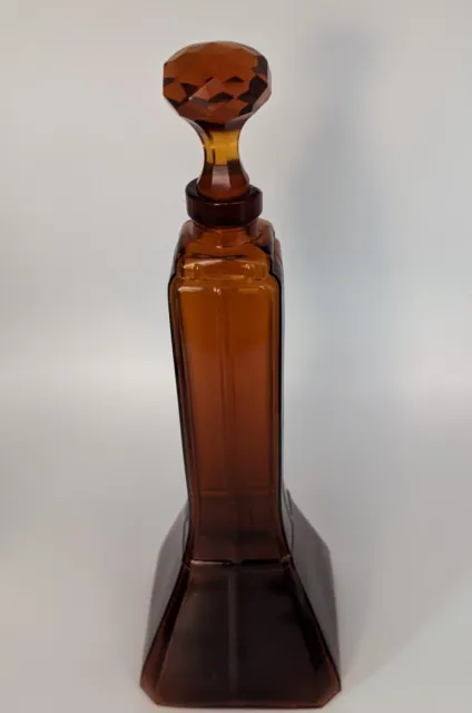 Owens-Illinois Co 1938 Mr Boston Cream De Menthe Patented Bottle W Stopper as-is