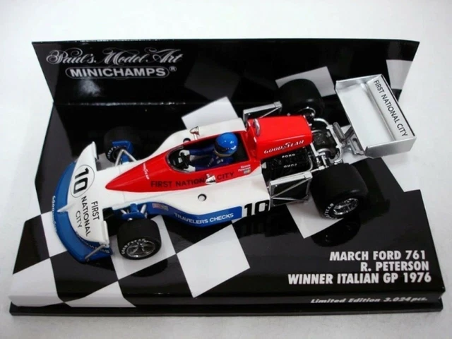 MINICHAMPS MARCH FORD 2-4-0 Six Wheeler 1976 Rare Item