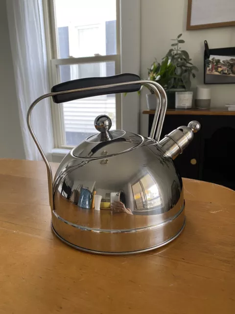PALM RESTAURANT COOKWARE HARD ANODIZED WHISTLING TEA KETTLE STOVE