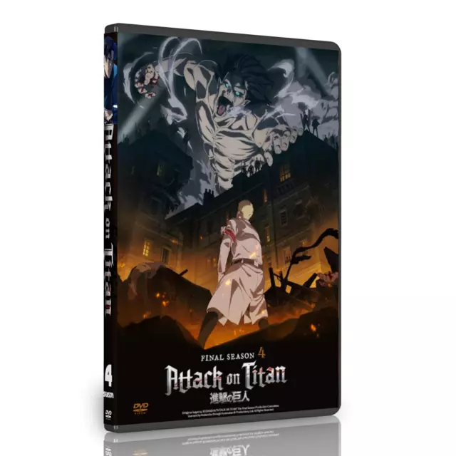 DVD Anime Attack On Titan Season 1-4 Vol.1-87 End + Junior High + 9 SP + 2  Movie