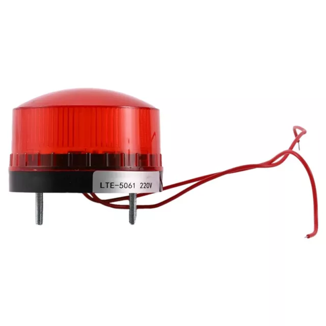 1X(AC 220V Industrial LED Stroboskop Licht Unfall Warnung Lampe Rot La