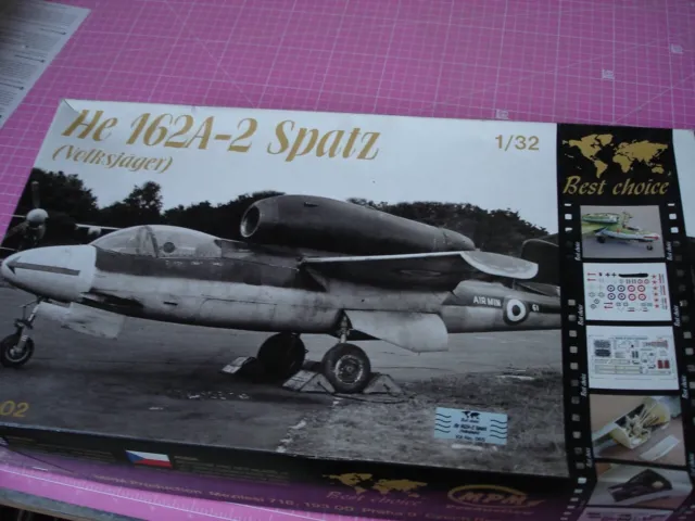 Heinkel He 162A-2 Spatz Volksjäger 1:32 Best Choice No. BC1002 Limited MPM Model