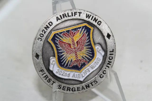 USAF Air Force 302nd Airlift Wing First Sergeants Council Challenge Coin