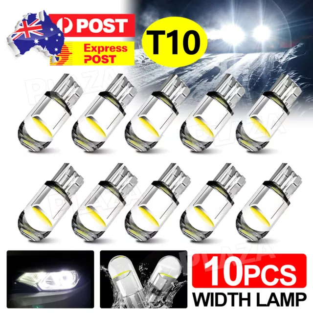 10X White T10 194 168 W5W COB Waterproof Bright Wedge Interior LED Light Bulb